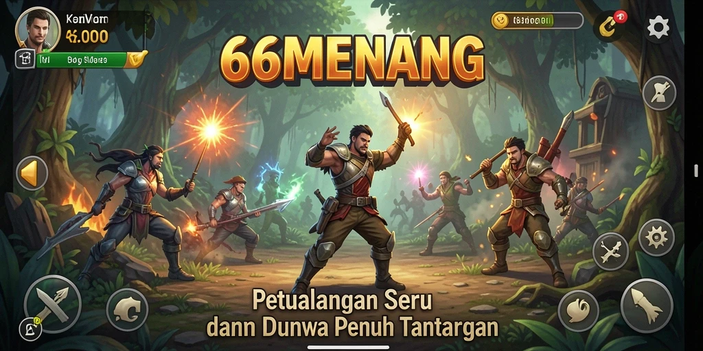 Screenshot gameplay 66MENANG menampilkan aksi seru dan grafis menarik.