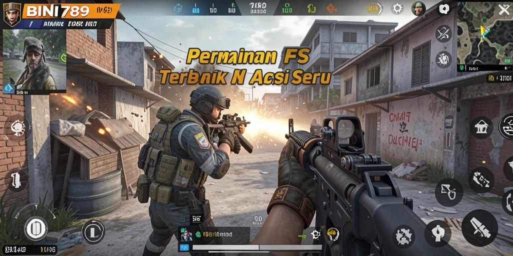 Tangkapan layar menunjukkan aksi menegangkan dalam gameplay BNI789.