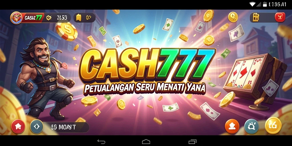 Tampilan gameplay seru dari CASH777 dalam petualangan menantang.