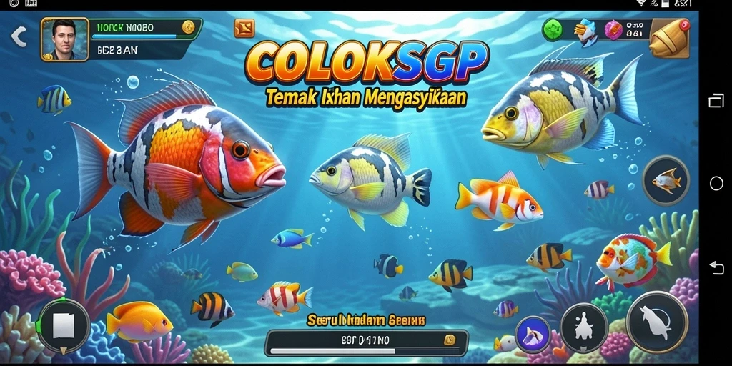 Tampilan gameplay COLOKSGP dengan aksi Tembak Ikan yang seru.