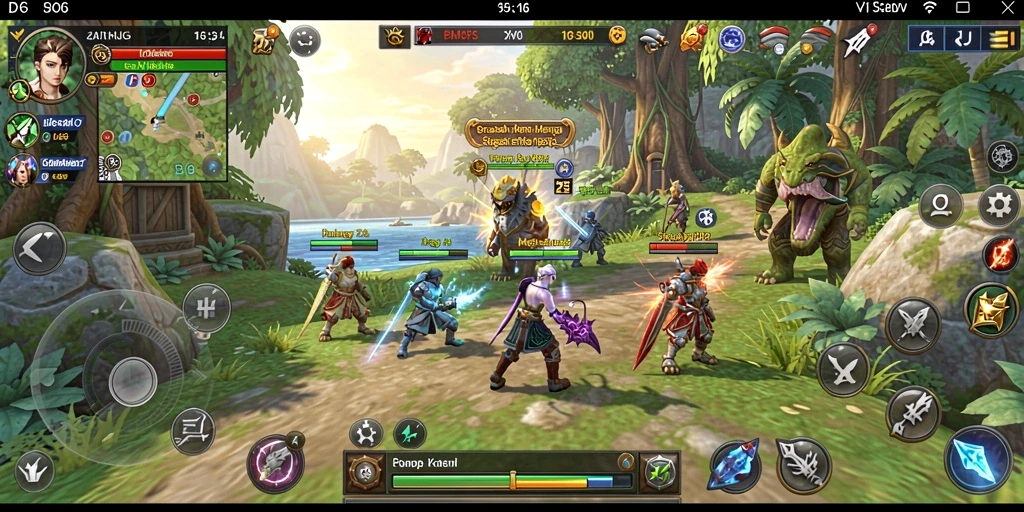 Tampilan gameplay D06 yang seru dan dinamis di dunia SLG.