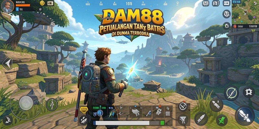 Tampilan gameplay DAM88 dengan eksplorasi dunia yang luas.