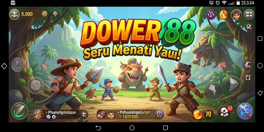 Tampilan permainan petualangan DOWER88 yang seru dan interaktif.