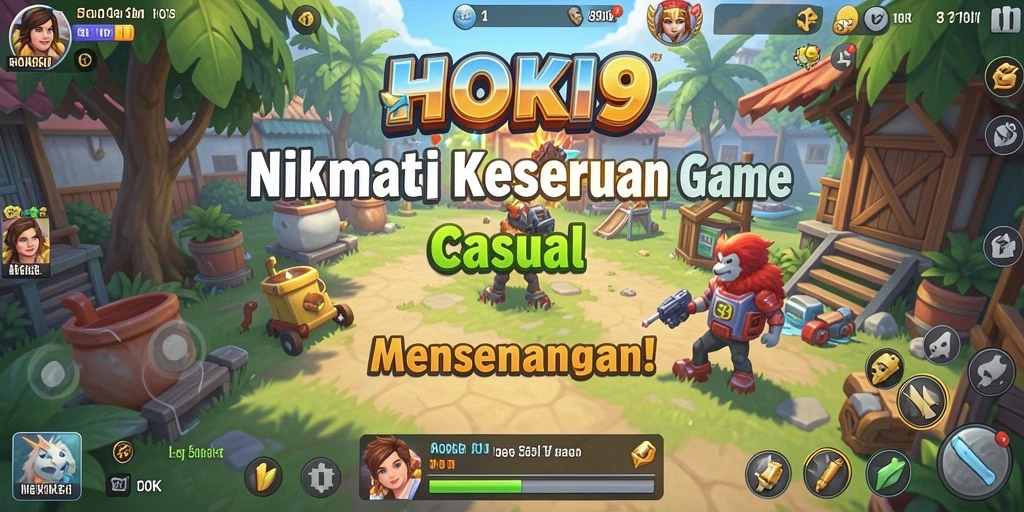 Screenshot utama HOKI9 menampilkan gameplay yang menarik dan penuh warna.