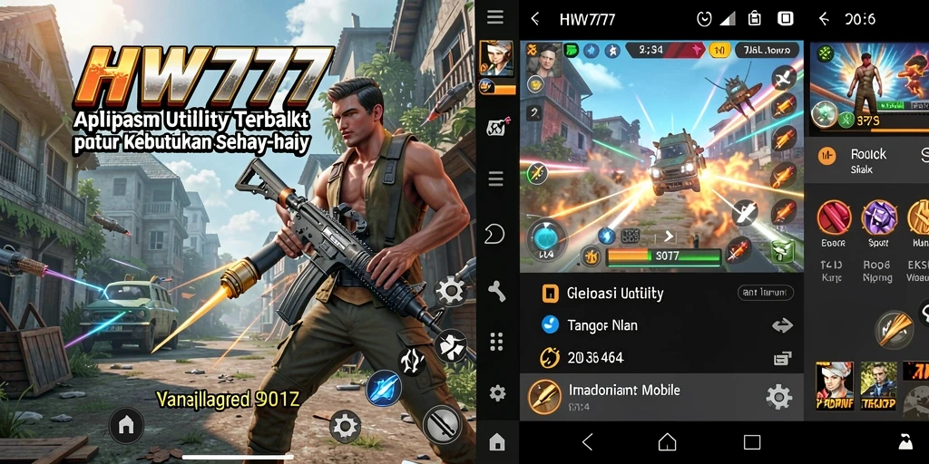 Tampilan aplikasi HW777 yang modern dan fungsional.