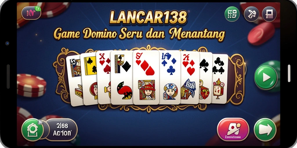 Tampilan gameplay seru dari LANCAR138 dalam permainan Domino.