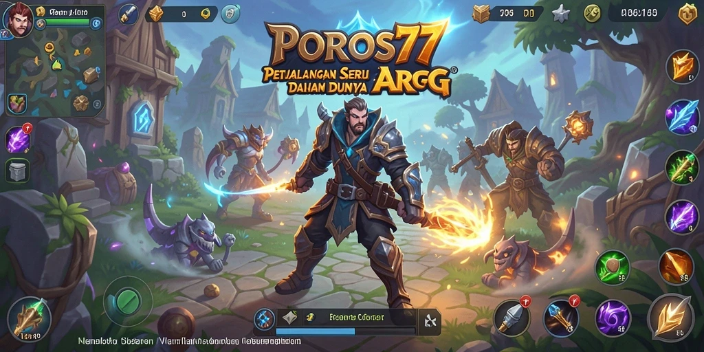 Tangkapan layar gameplay POROS77 yang menunjukkan aksi mendebarkan.