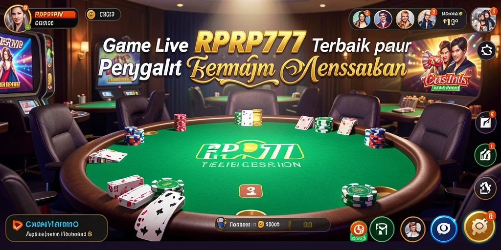 Tampilan gameplay Live Casino yang memikat dari RPRP777.