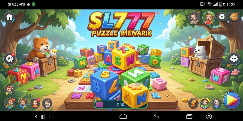 Tampilan gameplay SL777 dengan teka-teki yang menarik dan menantang.