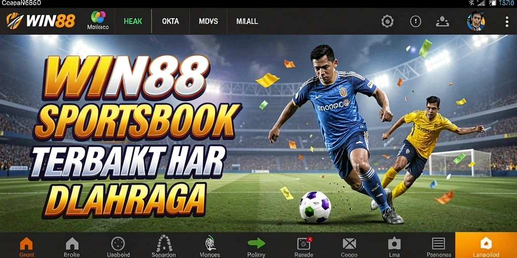 Tampilan antarmuka aplikasi WIN88 yang menarik dan interaktif.