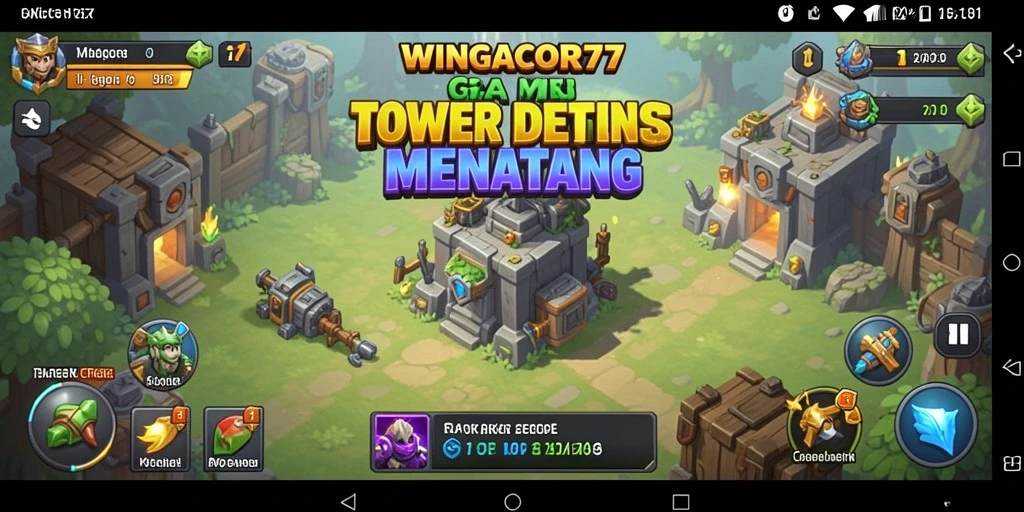 Gameplay seru Tower Defense di WINGACOR77 dengan grafis tajam.